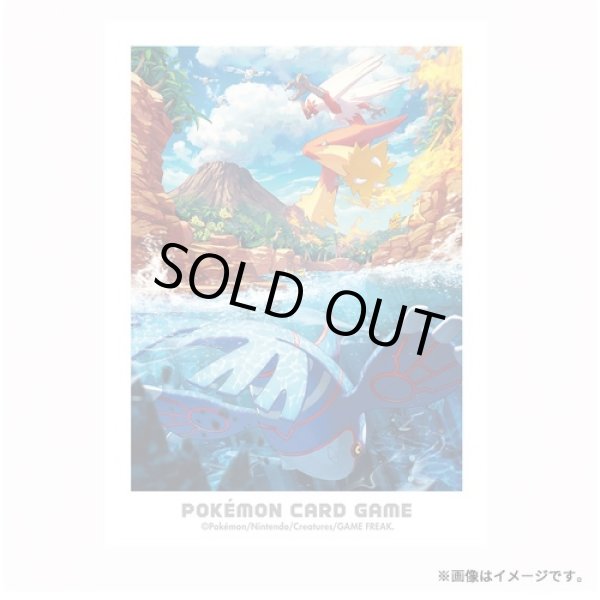 Photo2: Pokemon Center Original Card Game Sleeve Hoenn Adventures Kyogre & Blaziken 64 sleeves (2)