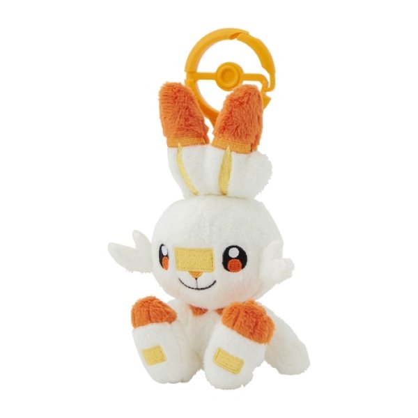 Photo2: Pokemon Center 2024 Plush Mascot with Carabiner Key chain Scorbunny (2)