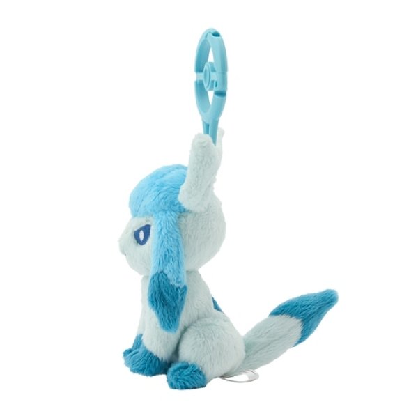 Photo3: Pokemon Center 2024 Plush Mascot with Carabiner Key chain Glaceon (3)