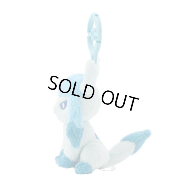 Photo3: Pokemon Center 2024 Plush Mascot with Carabiner Key chain Glaceon (3)
