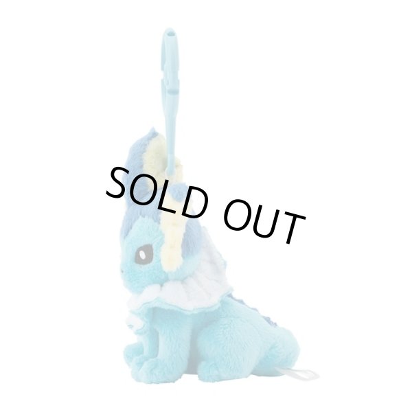 Photo3: Pokemon Center 2024 Plush Mascot with Carabiner Key chain Vaporeon (3)