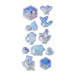 Photo2: Pokemon Center 2024 Snowy Gathering Mini Capsule Sticker with glitter (2)