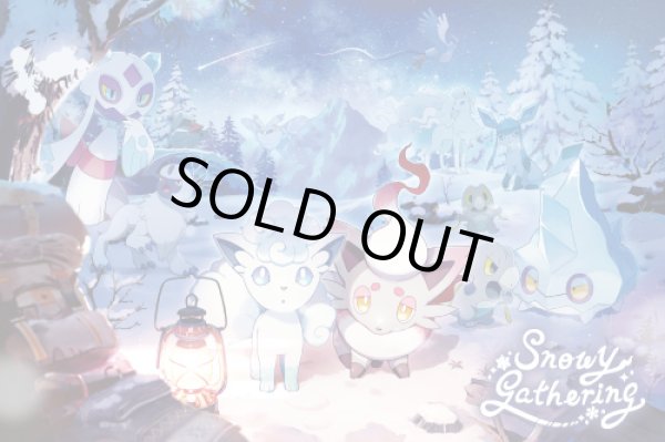 Photo4: Pokemon Center 2024 Snowy Gathering Hand mirror (4)