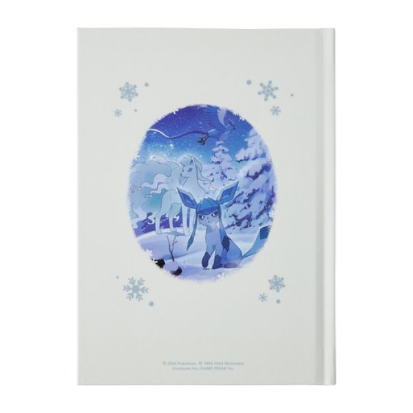 Photo2: Pokemon Center 2024 Snowy Gathering A6 size Hard cover Notebook (2)