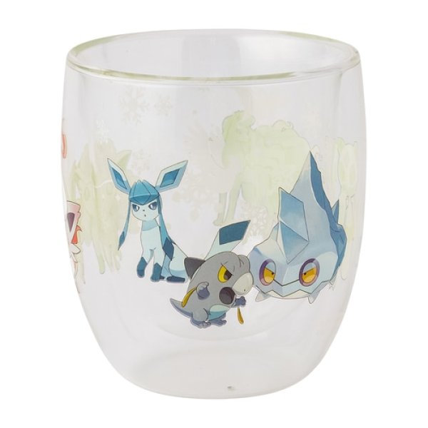 Photo2: Pokemon Center 2024 Snowy Gathering Double Wall Glass (2)