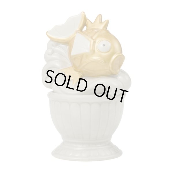 Photo1: Pokemon Center 2024 Ceramics Golden Magikarp Statue Canister (1)