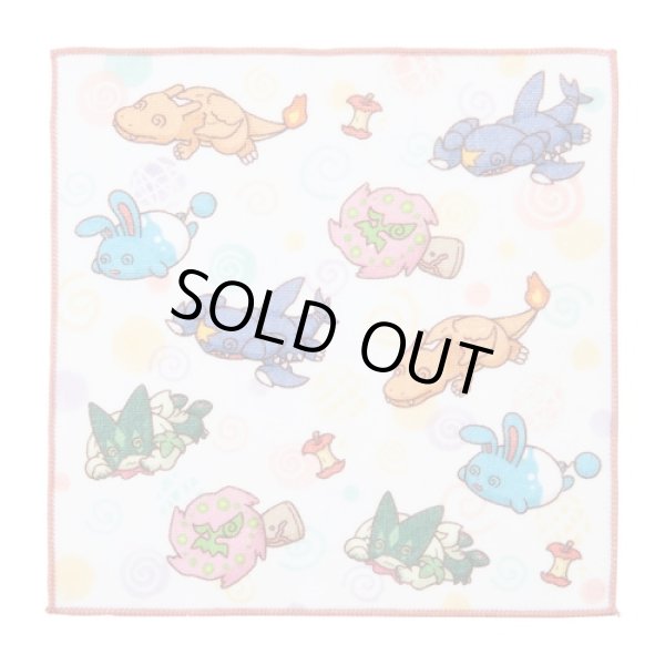 Photo1: Pokemon Center 2024 Hand towel Handkerchief Chikara Tsukita Pattern (1)