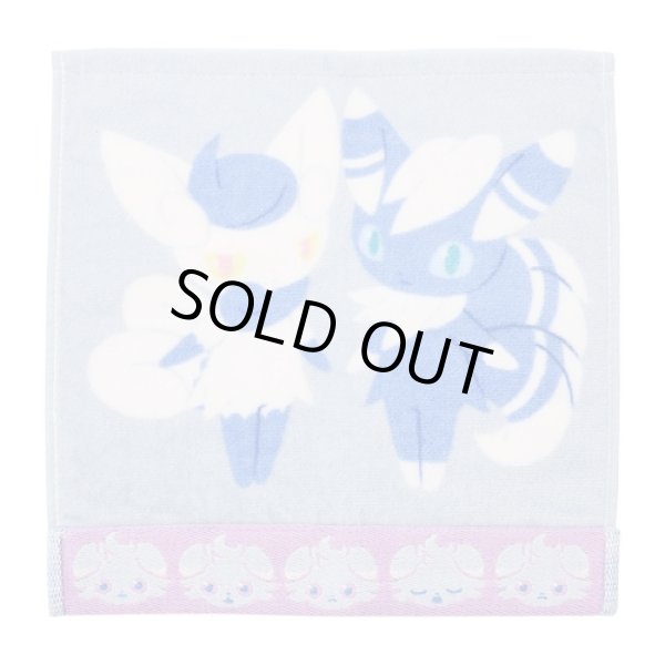 Photo1: Pokemon Center 2024 Hand towel Handkerchief Meowstic Espurr (1)