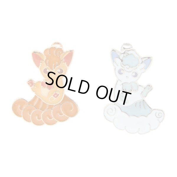 Photo1: Pokemon Center 2025 Similar Companions Clips Earrings Vulpix (1)