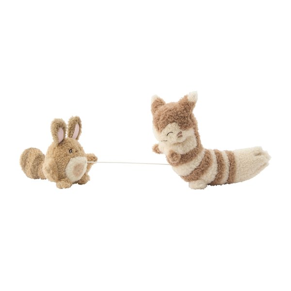 Photo4: Pokemon Center 2025 Buru Buru Mugyu! Don't Cry String Hugging Plush doll Sentret & Furret (4)