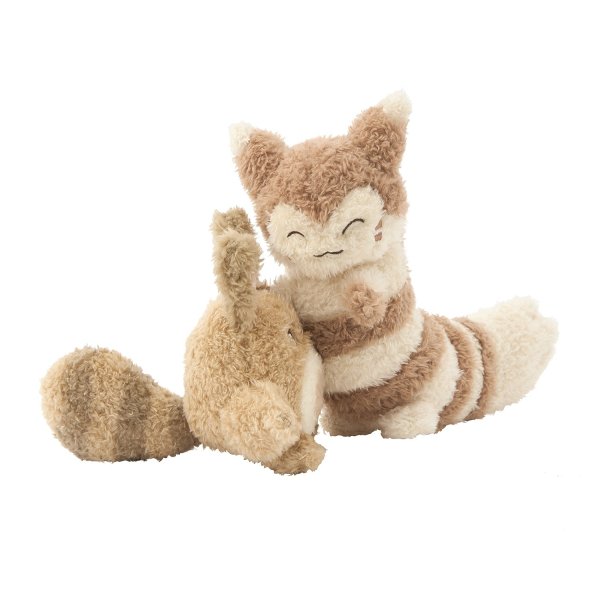 Photo2: Pokemon Center 2025 Buru Buru Mugyu! Don't Cry String Hugging Plush doll Sentret & Furret (2)