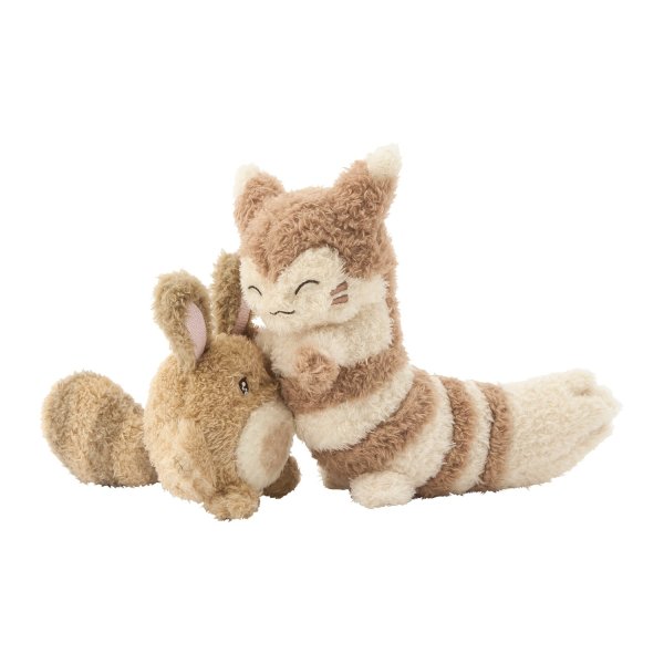 Photo3: Pokemon Center 2025 Buru Buru Mugyu! Don't Cry String Hugging Plush doll Sentret & Furret (3)