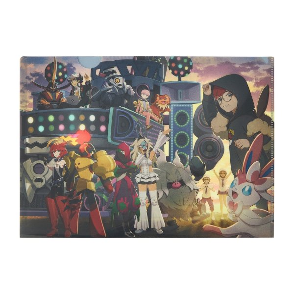 Photo1: Pokemon Center 2025 POKEMON TRAINERS A4 Size Clear File Folder 2pc STARDUST BESTIES (1)