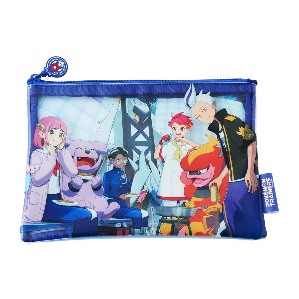 Photo1: Pokemon Center 2024 POKEMON TRAINERS Blueberry Academy Pouch case bag (1)