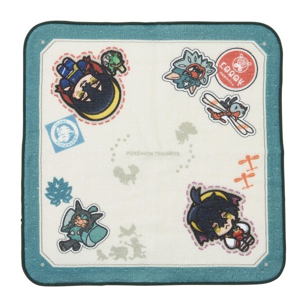 Photo1: Pokemon Center 2024 Hand towel Handkerchief POKEMON TRAINERS KIMITAKA NO SATO (1)