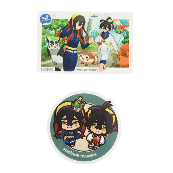 Photo1: Pokemon Center 2024 POKEMON TRAINERS Sticker Sheet 2 pc KIMITAKA NO SATO (1)