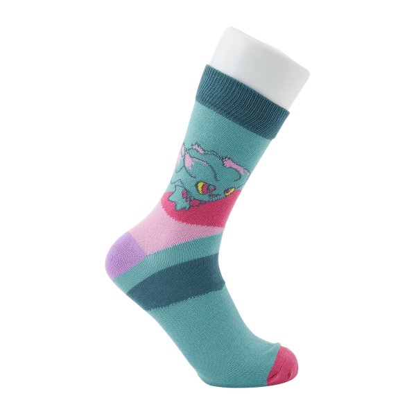 Photo3: Pokemon Center 2024 Socks for Women 23 - 25 cm 1 Pair Middle Misdreavus Flutter Mane (3)
