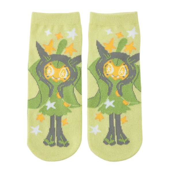 Photo1: Pokemon Center 2024 Socks for Women 23 - 25 cm 1 Pair Short Ogerpon (1)