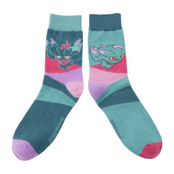 Photo1: Pokemon Center 2024 Socks for Women 23 - 25 cm 1 Pair Middle Misdreavus Flutter Mane (1)