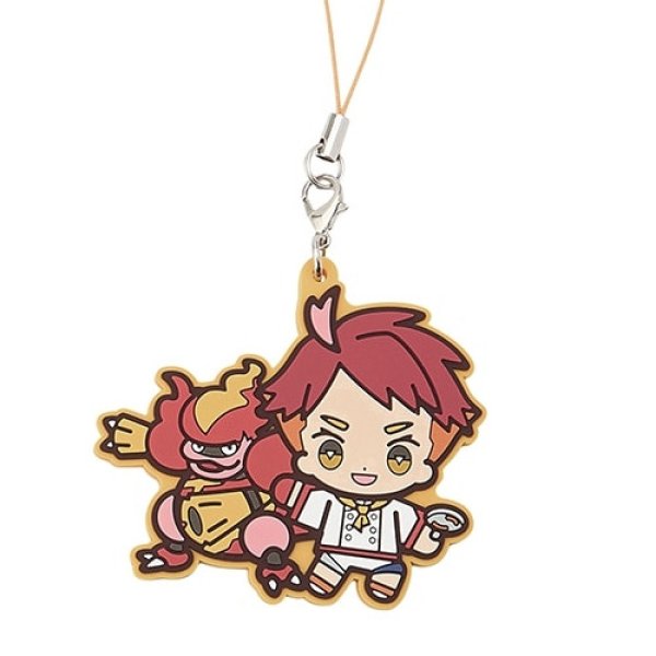 Photo1: Pokemon Center 2024 POKEMON TRAINERS Rubber strap Charm Key chain Crispin (1)