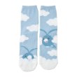 Photo1: Pokemon Center 2024 Socks for Women 23 - 25 cm 1 Pair Fluffy MOKOMOKO Swablu (1)