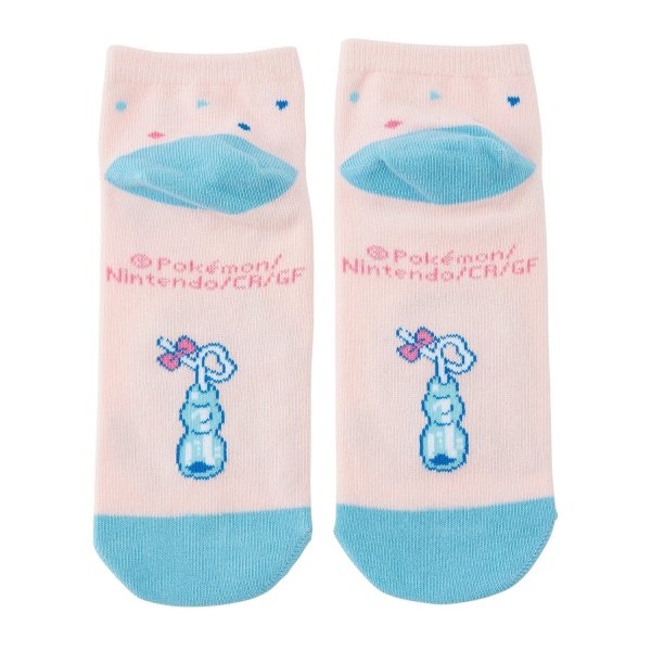 Photo2: Pokemon Center 2024 Socks for Women 23 - 25 cm 1 Pair Short SAIKO SODA Refresh Squirtle (2)