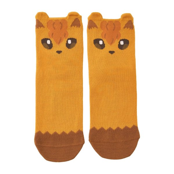 Photo1: Pokemon Center 2026 Socks with Ears for Women 23 - 25 cm 1 Pair Middle Vulpix (1)