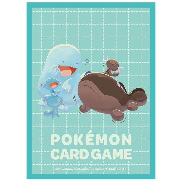 Photo2: Pokemon Center Original Card Game Sleeve Similar Companions Quagsire 64 sleeves (2)