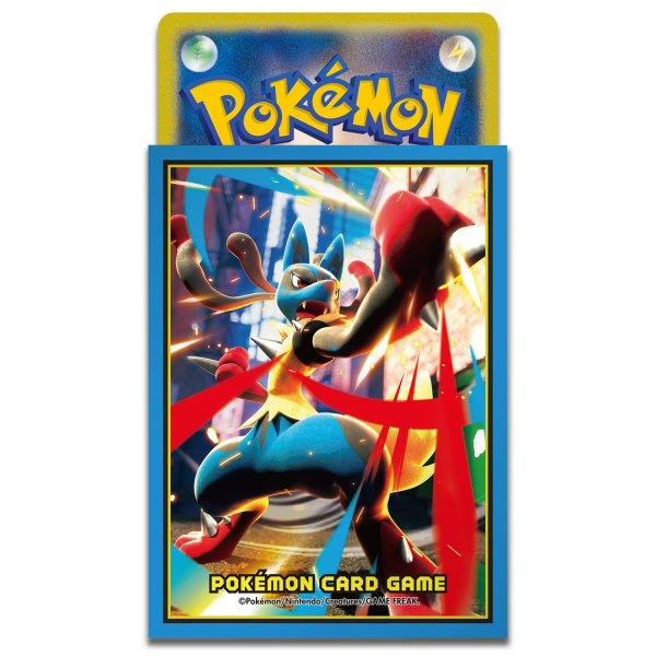 Photo2: Pokemon Center Original Card Game Sleeve Mega Lucario 64 sleeves (2)