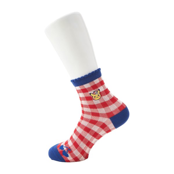 Photo2: Pokemon Center 2026 Socks for Women 23 - 25 cm 1 Pair Middle PIKACHU DINER (2)