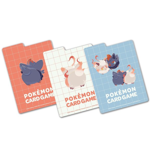 Photo3: Pokemon Center Original Card Game Double Flip deck case Similar Companions Zorua (3)