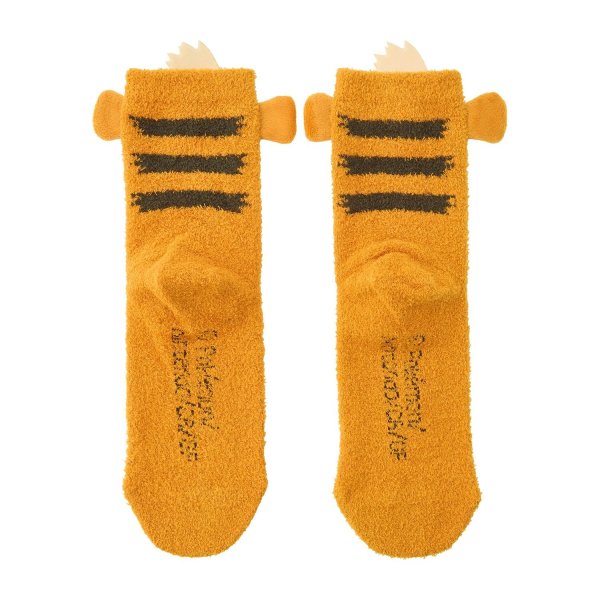 Photo2: Pokemon Center 2026 Socks for Women 23 - 25 cm 1 Pair Fluffy MOKOMOKO Growlithe (2)