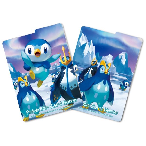 Photo3: Pokemon Center Original Card Game Flip deck case Piplup Prinplup Empoleon (3)