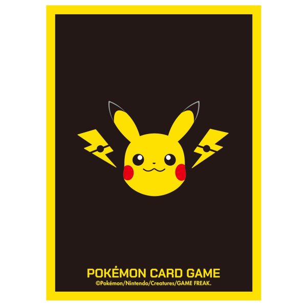 Photo2: Pokemon Center Original Card Game Sleeve Pikachu and Thunder 64 sleeves (2)