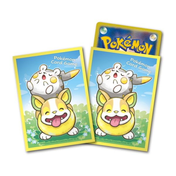 Photo1: Pokemon Center Original Card Game Sleeve Togedemaru & Yamper 64 sleeves (1)