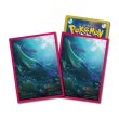 Photo1: Pokemon Center Original Card Game Sleeve Milotic Pink Premium Gloss 64 sleeves (1)