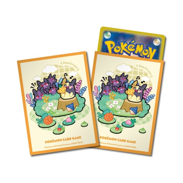 Photo1: Pokemon Center Original Card Game Sleeve Morpeko 64 sleeves (1)
