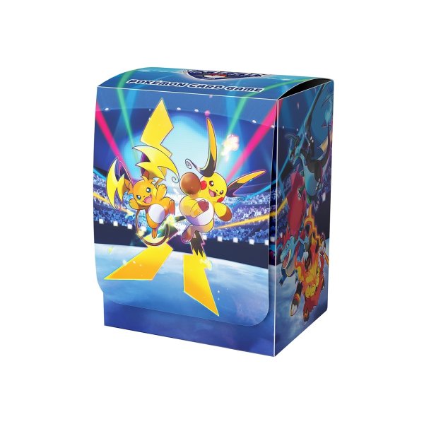 Photo1: Pokemon Center Original Card Game Flip deck case PJCS2026 Raichu (1)