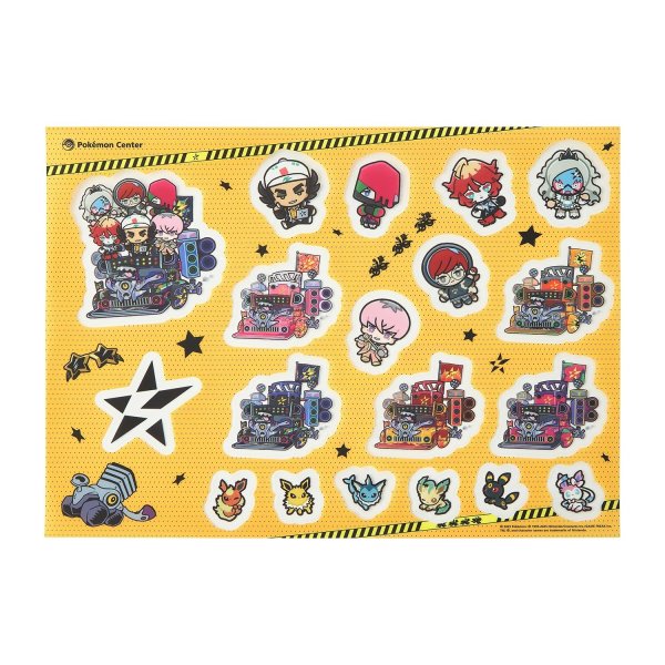 Photo1: Pokemon Center 2025 POKEMON TRAINERS STARDUST BESTIES Sticker Sheet Deformed art (1)