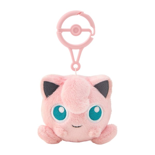 Photo1: Pokemon Center 2026 Plush Mascot with Carabiner Key chain Jigglypuff (1)