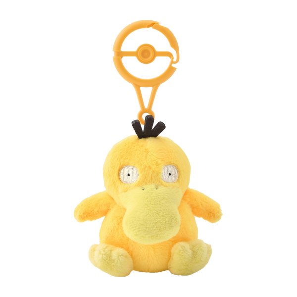 Photo1: Pokemon Center 2026 Plush Mascot with Carabiner Key chain Psyduck (1)