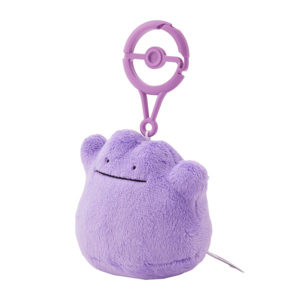 Photo2: Pokemon Center 2026 Plush Mascot with Carabiner Key chain Ditto (2)