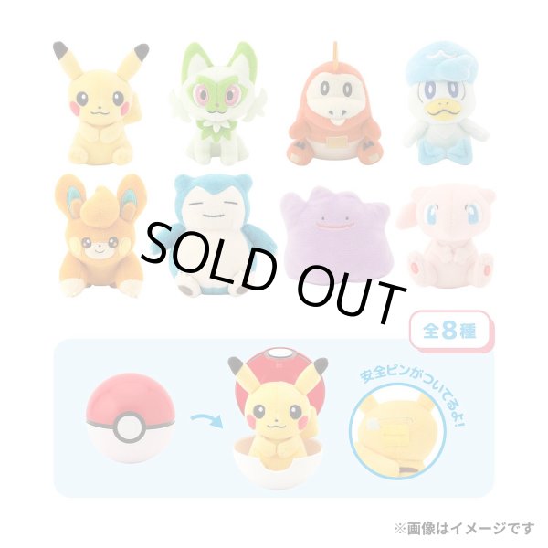 Photo3: Pokemon Center 2025 Petit Plush Safety pin Poke Ball Case vol.1 Fuecoco (3)