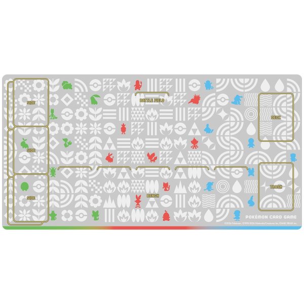 Photo1: Pokemon Center Original Card Game Rubber play mat The Three Starter Pokémon (1)