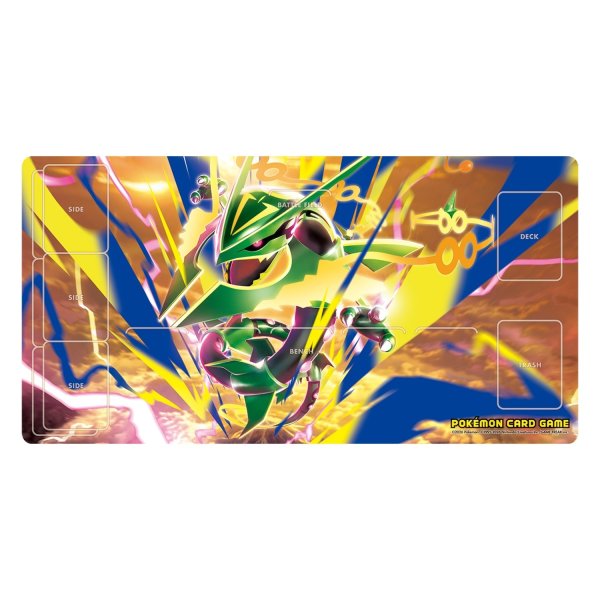 Photo1: Pokemon Center Original Card Game Rubber play mat Mega Rayquaza (1)