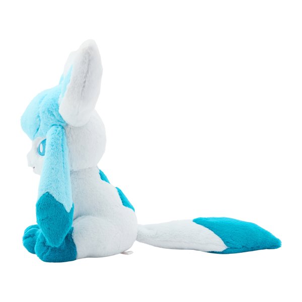 Photo3: Pokemon Center 2025 FUWA-FUWA Fluffy Plush doll Glaceon (3)