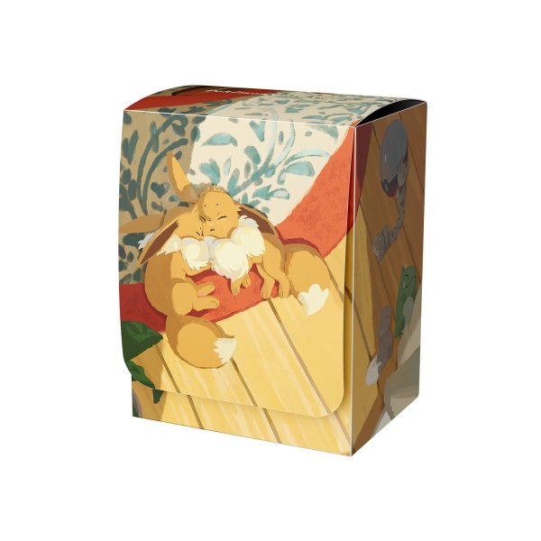 Photo1: Pokemon Center Original Card Game Flip deck case Eevee Good Night (1)