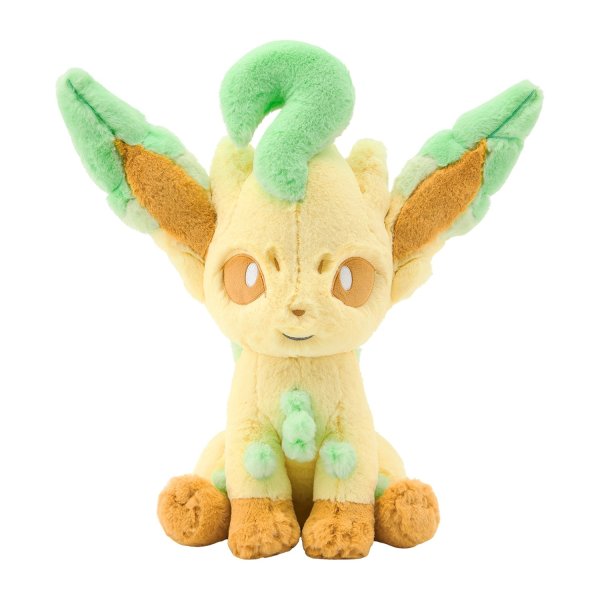 Photo1: Pokemon Center 2025 FUWA-FUWA Fluffy Plush doll Leafeon (1)