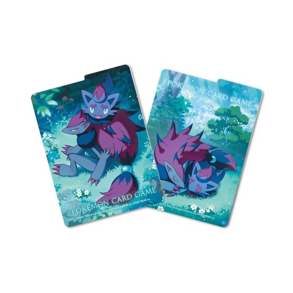 Photo3: Pokemon Center Original Card Game Flip deck case Zorua & Zoroark Good Night (3)