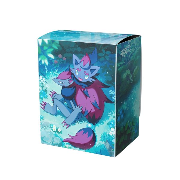 Photo2: Pokemon Center Original Card Game Flip deck case Zorua & Zoroark Good Night (2)